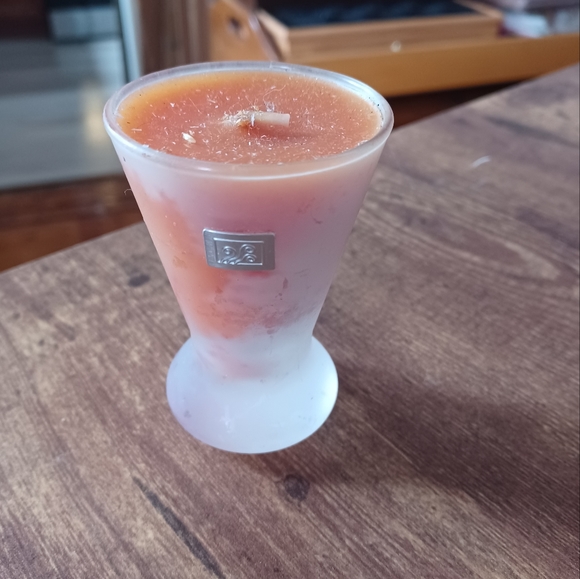 Other - Tobacco Leaf candle in glass holder